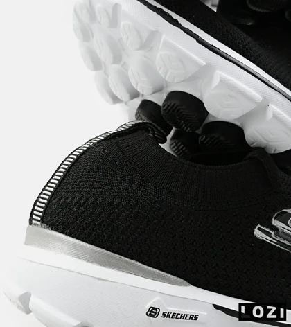 کفش کتانی بزرگ پا مشکی سفید اسکیچرز SKECHERS