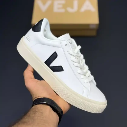 کفش وجا کامپو سفید مشکی Veja Campo White Black