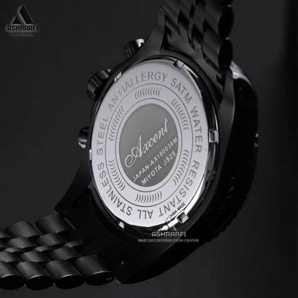 ساعت اکسنت مشکی Axcent AX180036K