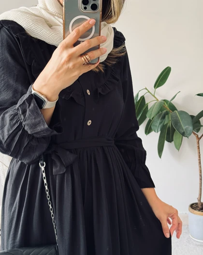 پیراهن مانتویی نورا