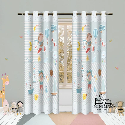 پرده کودک طرح کودکانه مدل W4992