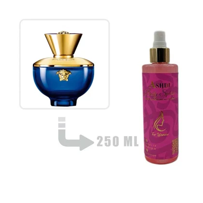 بادی اسپلش عطر ادکلن ورساچه پور فم دیلان بلو زنانه 250 میل Versace Pour Femme Dylan Blue for Woman 250ml