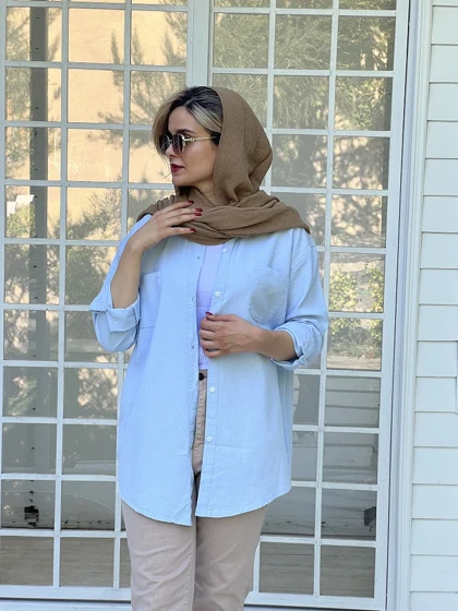 مانتو کتان پاییزه