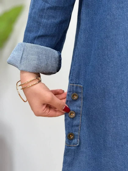 مانتو جین کاغذی ندا