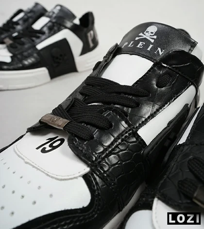 کفش اسنیکرزمشکی سفید PHILIPP PLEIN