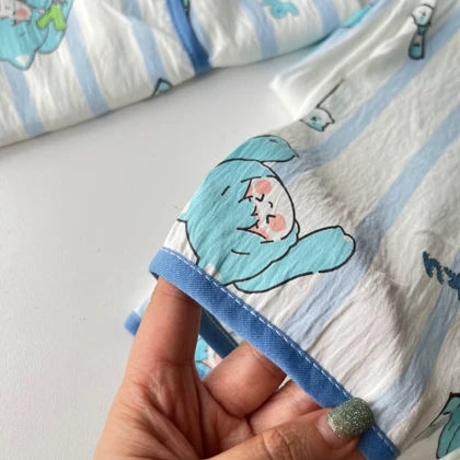 ست بلوز و شلوار راحتی موسلین طرح miku