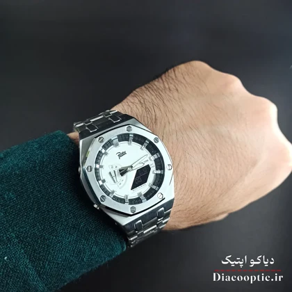 ساعت مچی مردانه برند Pate دو زمانه جهان نما مدل DO1104