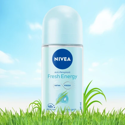 رول ضد تعریق زنانه نیوآ مدل Fresh Energy 48H حجم 50ml