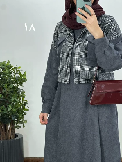 ست سارافون و کت پشمی 1 با ارسال رایگان