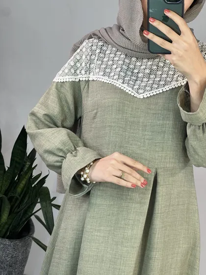 پیراهن مانتویی بلند گلدخت