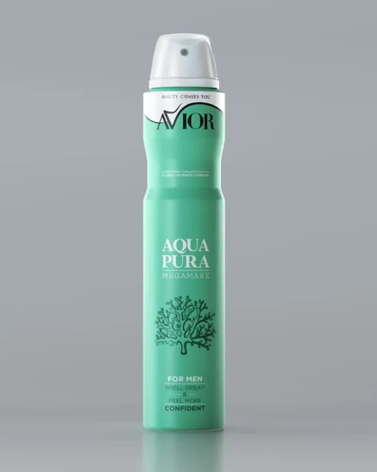 اسپری بدن مردانه اویور مدل Megamare-Aqua Pura حجم 200میل