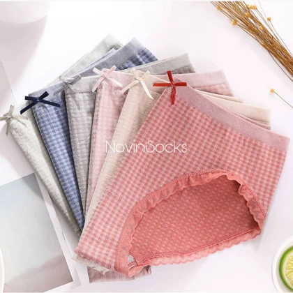 شورت چارخونه پاپیون دار1151(مناسب 38تا42)