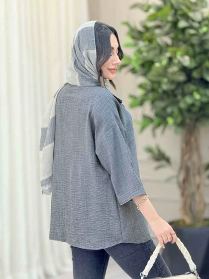 شومیز آستین پاگن ثمین