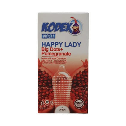 کاندوم خاردار کدکس مدل هپی لیدی 10 عددی