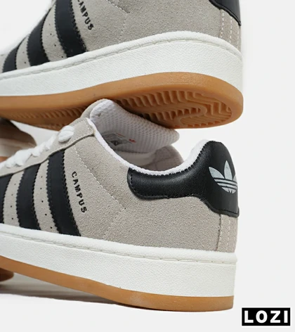 کفش کتانی زنانه و مردانه کرم مشکی ADIDAS Campus مدل 5720