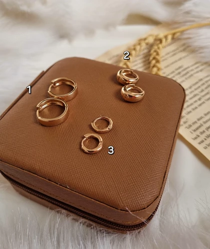 گوشواره حلقه‌ای مینیمال ژوپینگ