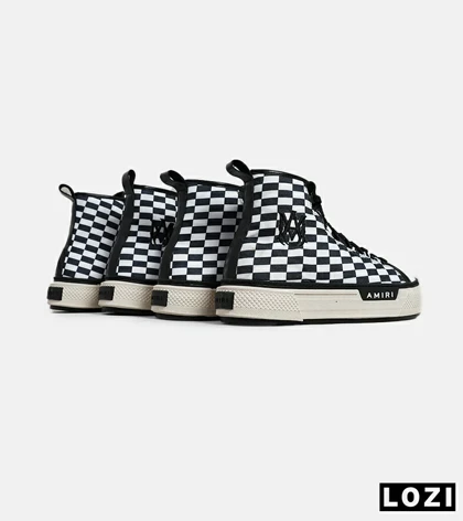 کفش اسنیکرزساق‌دار Amiri Checkered