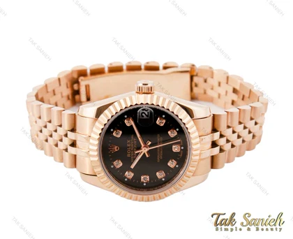 ساعت رولکس زنانه دیت جاست رزگلد سایز متوسط Rolex-3512-G