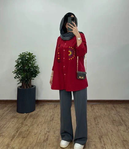 مانتو گلدوزی خورشید