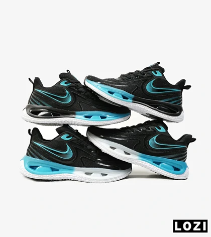 کفش کتانی مردانه مشکی آبی NIKE pegasus 33 مدل 3171
