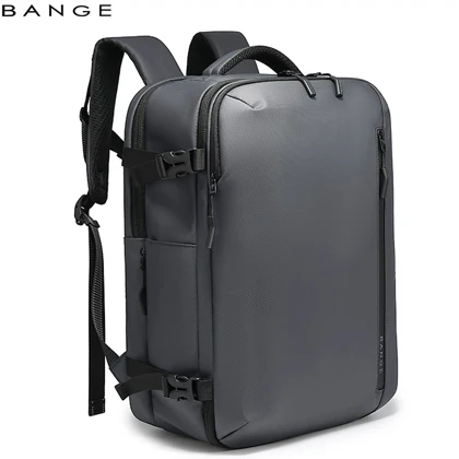 کوله پشتی لپ تاپ 15.6 اینچ مسافرتی ضد آب بنج BANGE BG-7876-1 طرح چمدان با دریچه وکیوم