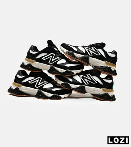 کفش کتانی مردانه و زنانه مشکی سفید NEW BALANCE 9060