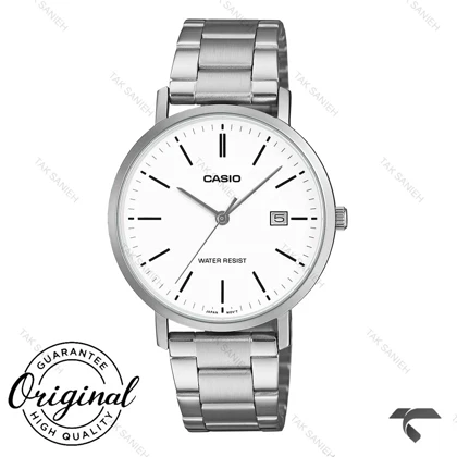 ساعت مچی کاسیو MTP-VT05D-7E مردانه سیلور صفحه سفید Casio-10787-G