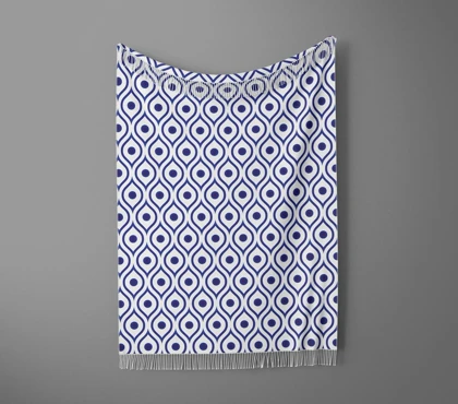 شال مبل ریش دار sofa shawl 134