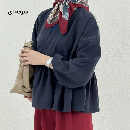 شومیز زنانه مودال پایین چین‌دار | آی بولک