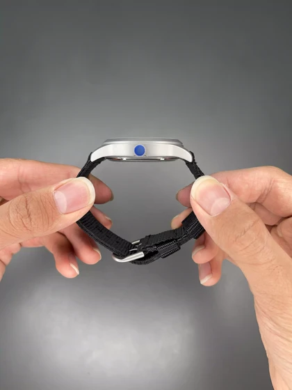 ساعت مچی سیکو خلبانی مشکی بند برزنتی Seiko