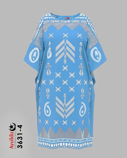 مانتو / پیراهن / کفتان زنانه سایز بزرگ کد 3631