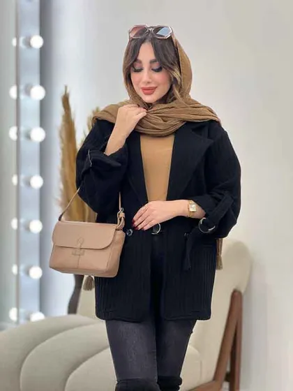 پالتو دو دکمه آستین سگک