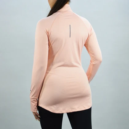 استرج نیم زیپ زنانه نایک مدل SRN-2B1286 صورتی روشن