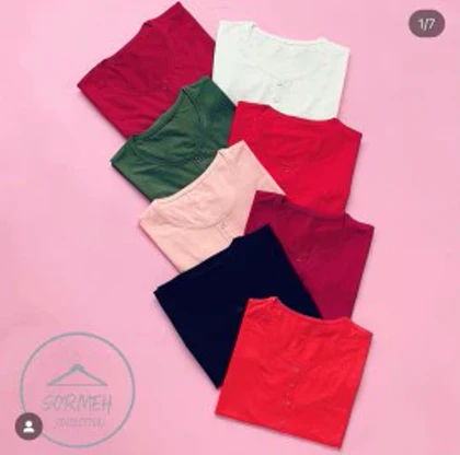 تیشرت ساده قواره دار