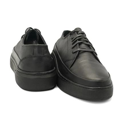 کفش ونس چرم طبیعی مردانه استار مدل Flat shoes - 0150
