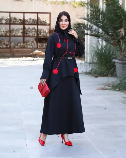 مانتو دامن یلدایی کد 2434