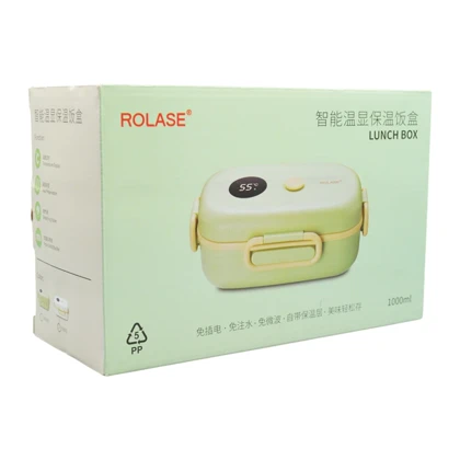 ظرف غذا لانچ باکس رولس مدل 1Box دماسنج دار ظرفیت 1 لیتر