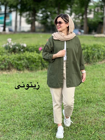 مانتو کتان جیب پایین 243