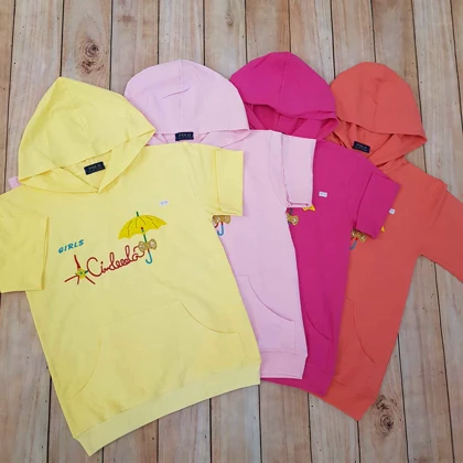 تیشرت کلاهدار با شلوار دخترانه بابونه