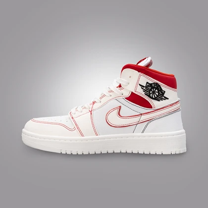 نایک ایر جردن وان ساق‌دار رد فانتوم زنانه (Nike Air Jordan 1 Red Phantom) کد 2341