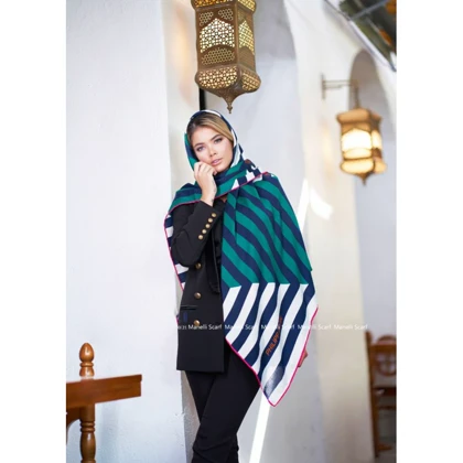 روسری نخ نیلا پاییزه