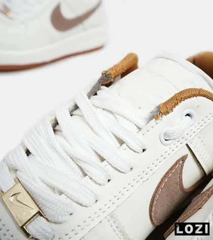 کفش مردانه و زنانه سفید قهوه ای NIKE AIR FORCE مدل 5346