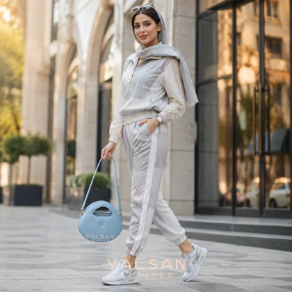 کیف دوشی زنانه چرم یلسان مدل مونو کد 109- BS