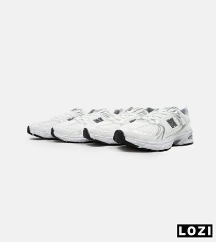 کفش کتانی مردانه و زنانه سفید طوسی NEW BALANCE 530