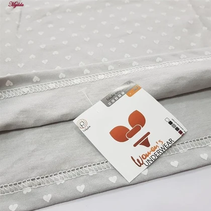 تاپ راحتی زنانه رنگ طوسی قلب قلب ماییلدا مدل 5328-4