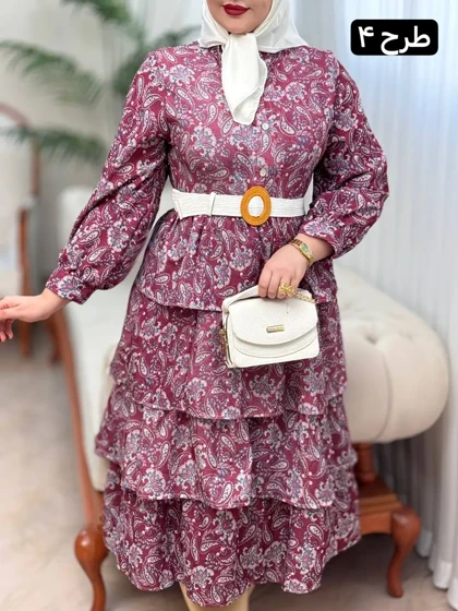 پیراهن ینزی طبقه‌ای 3158