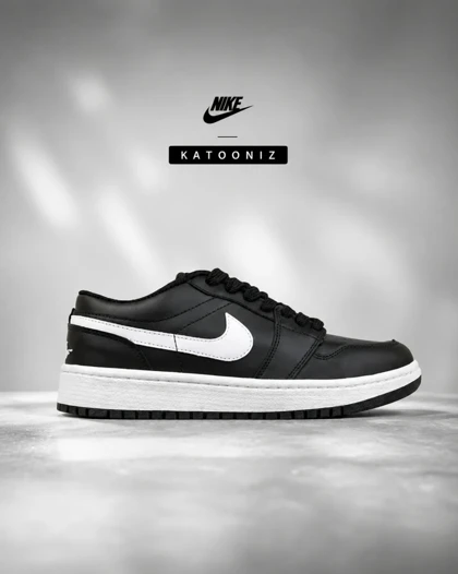 کتانی نایک ایر فورس مشکی سفید مردانه و زنانه مدل 9166 Nike Air Force