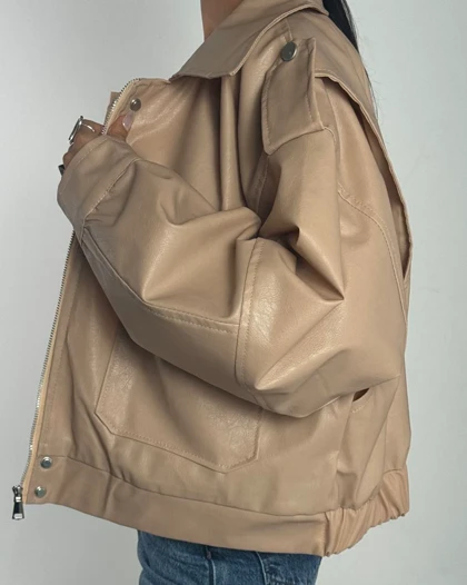 کت چرم جیب پاکتی کد 100138