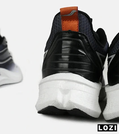 کفش کتانی مشکی خاکستری Saucony Ride Review v.2