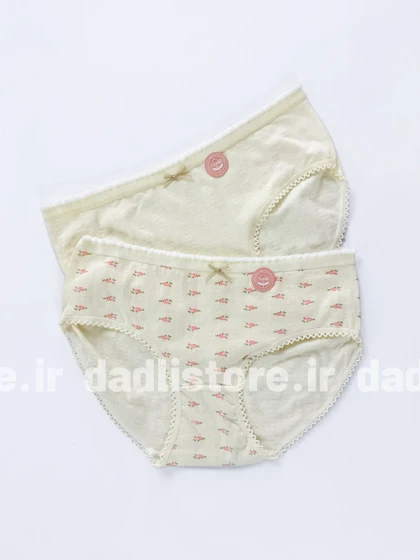 شورت اسلیپ نخ پنبه عروسکی طرح گل